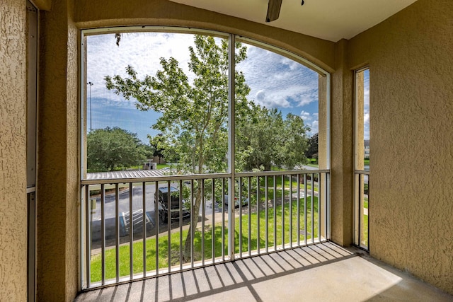 view of balcony