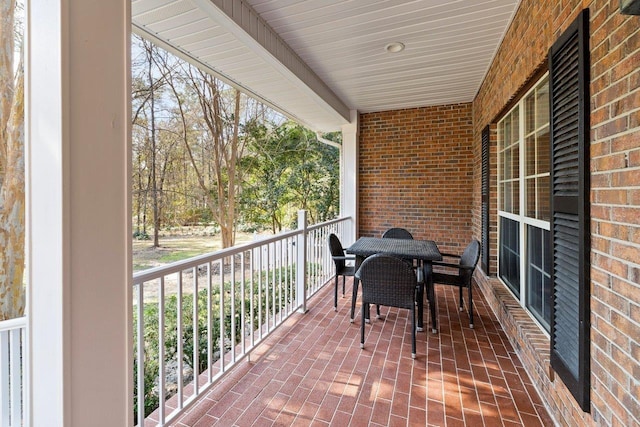 view of balcony