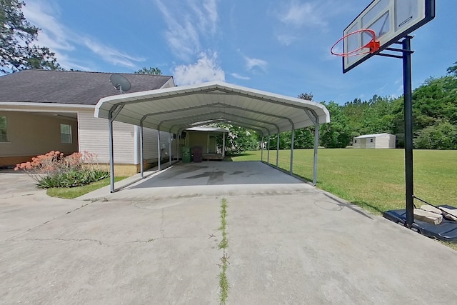 273 Old Timey Trl, Moultrie, GA 31788 - view of vehicle parking with concrete driveway and a detached carport