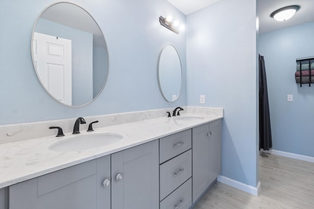 bathroom featuring vanity