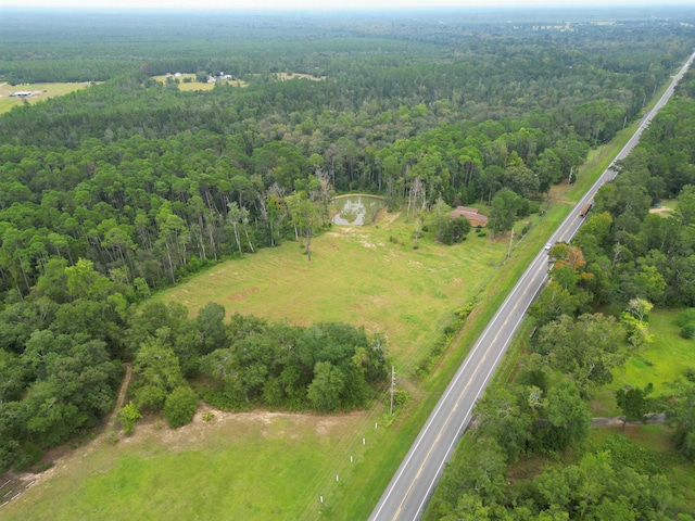 drone / aerial view with a rural view