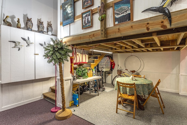 view of dining area