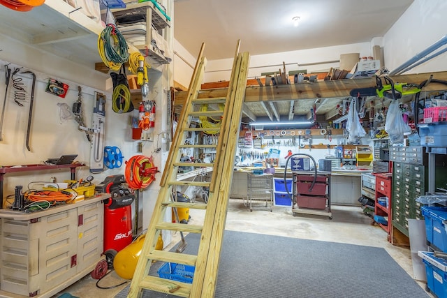 view of storage room