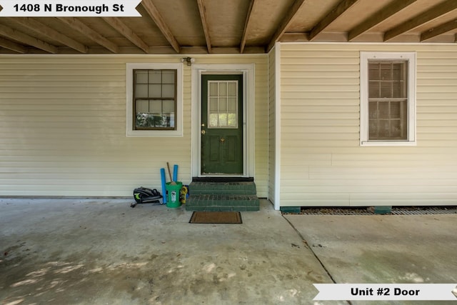 view of property entrance
