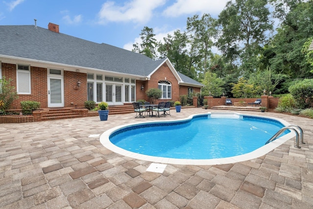 view of pool with a patio