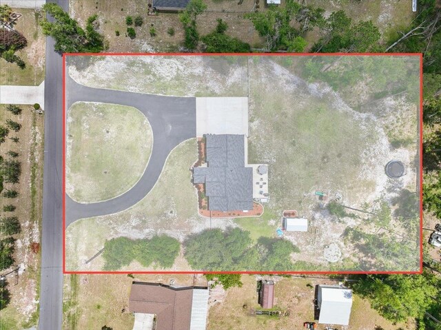 604 Judson Dr, Perry, FL 32348 - aerial view of property and surrounding area with property parcel outlined