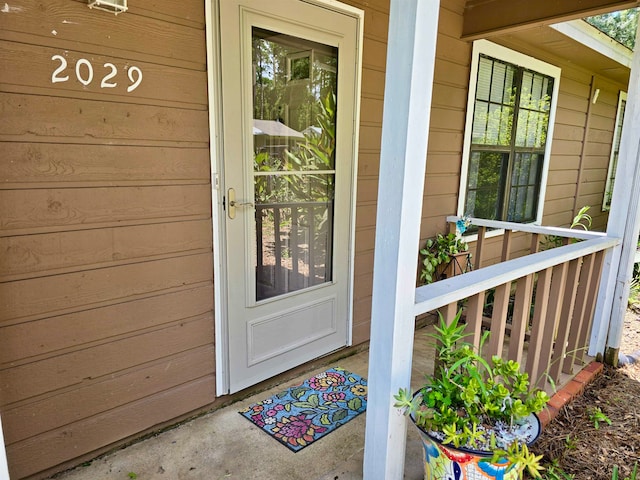 view of entrance to property