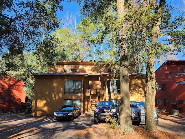 view of front of house featuring central AC