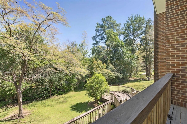 exterior space with a wooden deck