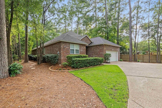 1652 Eagles Watch Way, Tallahassee, FL 32312 - single story home with brick siding, an attached garage, concrete driveway, and a shingled roof