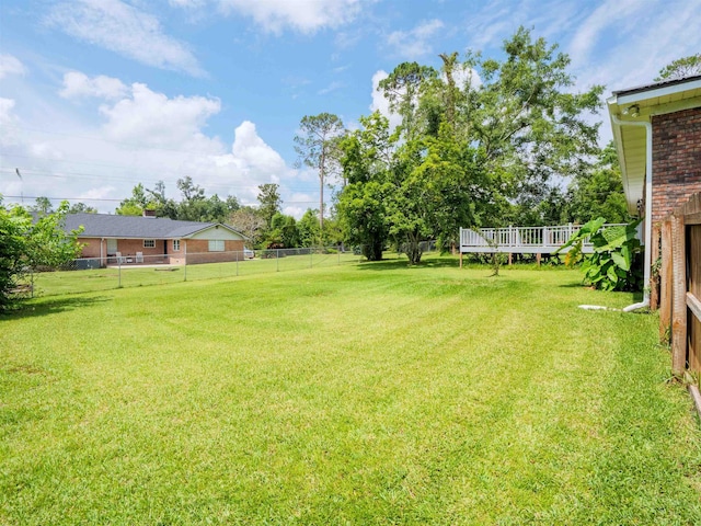 405 NW Whispering Pines Loop, Madison, FL 32340 - view of yard with a wooden deck