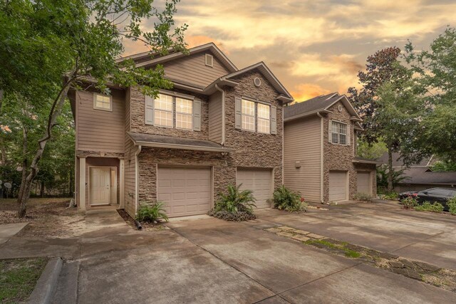 view of front of house featuring a garage