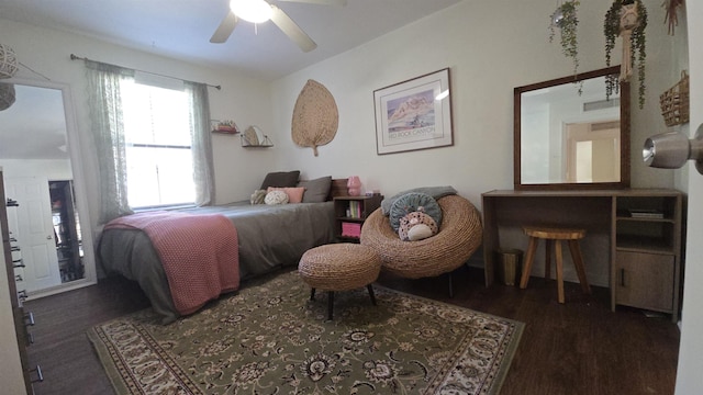 2301 Timber Oaks Ln Bldg 2, Tallahassee, FL 32304 - bedroom featuring wood finished floors and ceiling fan