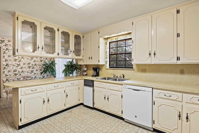 kitchen featuring dishwasher and sink