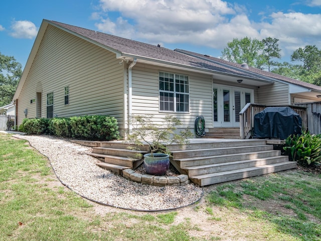 7214 Jaffrey Ct, Tallahassee, FL 32312 - back of property with french doors