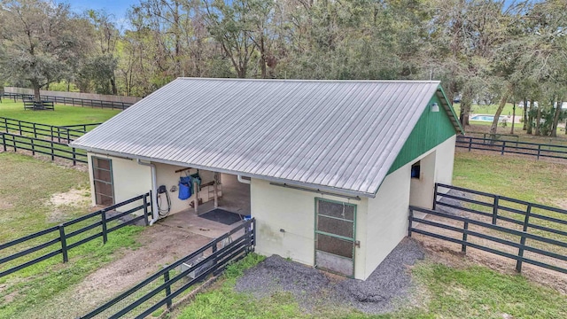 view of horse barn