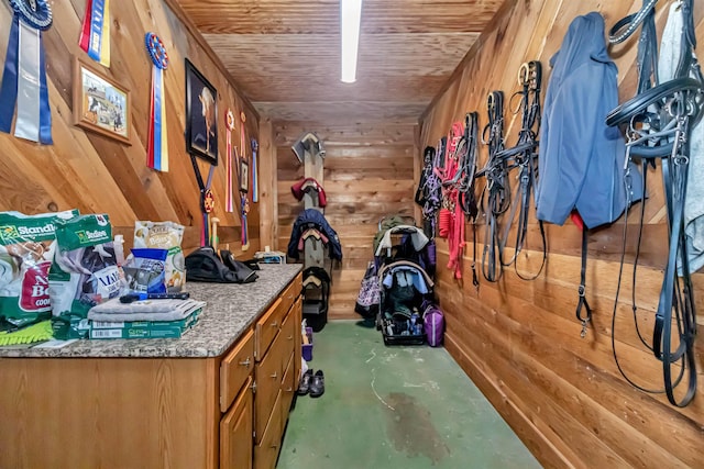 view of horse barn