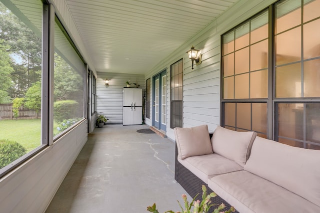 1989 Setting Sun Trl, Tallahassee, FL 32303 - sunroom / solarium with an outdoor hangout area and french doors