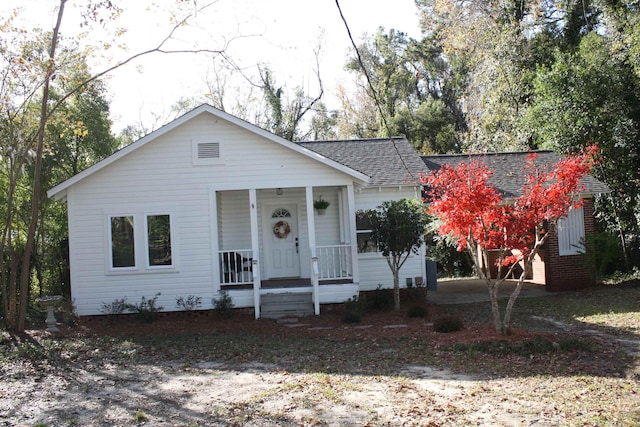 bungalow-style house with a porch