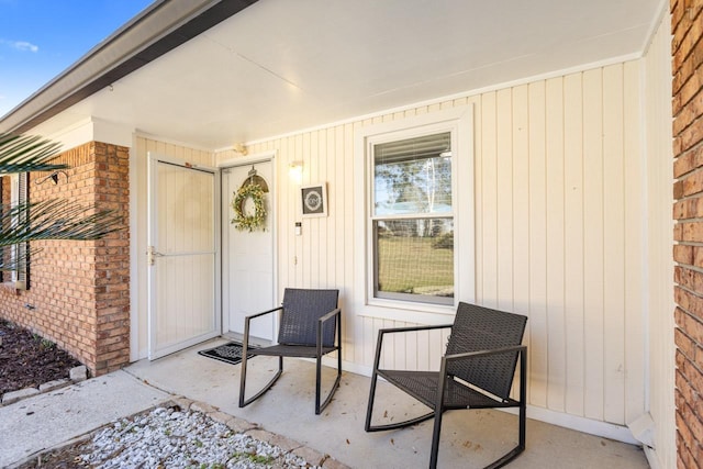 view of patio / terrace with a porch