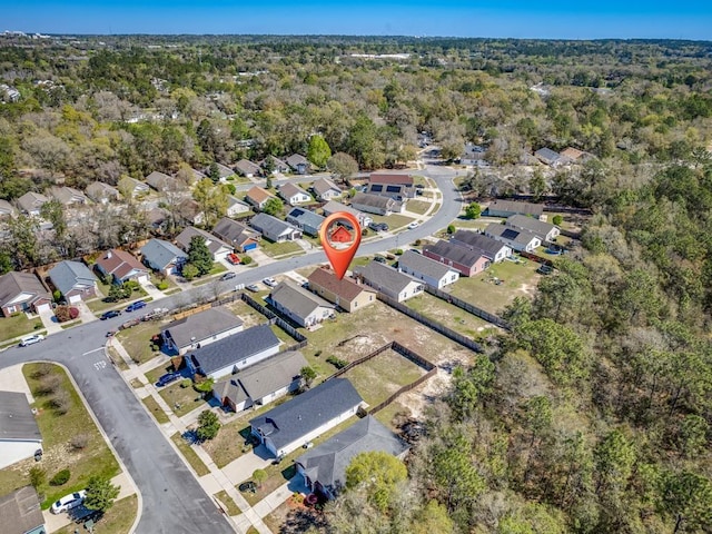 325 Chastain Ln, Tallahassee, FL 32305 - bird's eye view featuring a view of trees and a residential view