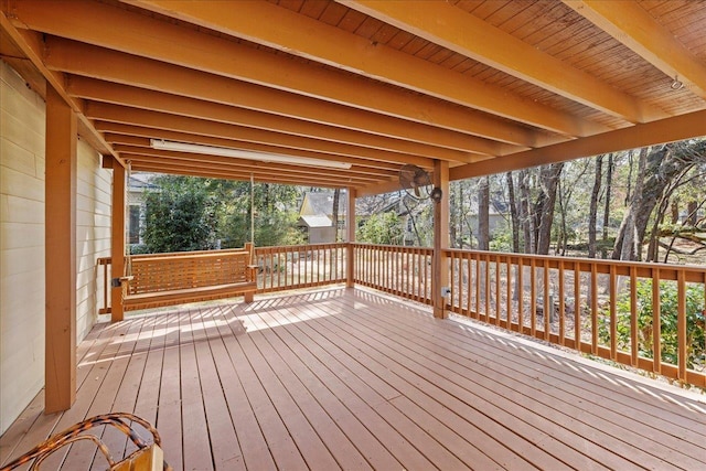 view of wooden terrace