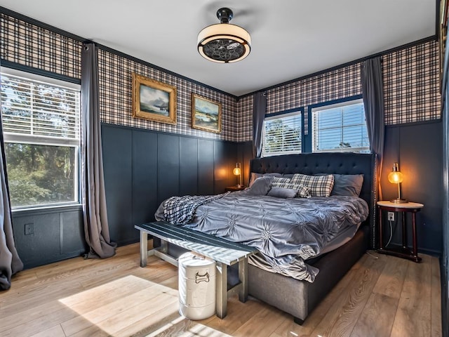 bedroom featuring wood-type flooring