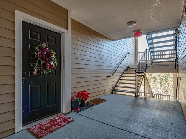 property entrance with a porch