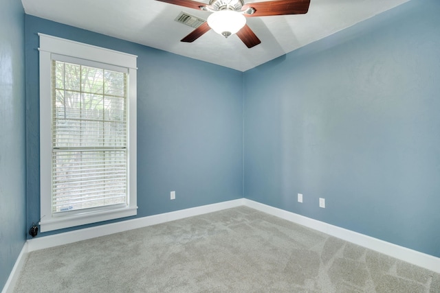 3585 Gardenview Way, Tallahassee, FL 32309 - unfurnished room with carpet flooring and a ceiling fan