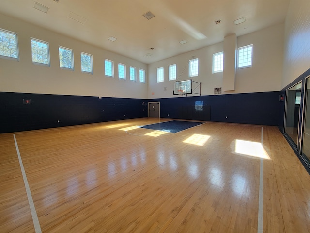 view of basketball court