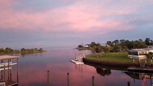 111 Royster Dr, Crawfordville, FL 32327 - water view featuring a dock