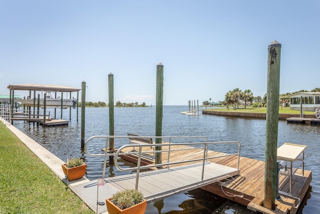 111 Royster Dr, Crawfordville, FL 32327 - dock featuring a water view and boat lift