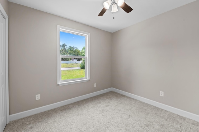 2328 Southampton Dr, Tallahassee, FL 32311 - empty room with carpet floors, baseboards, and a ceiling fan
