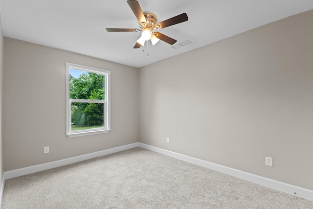2328 Southampton Dr, Tallahassee, FL 32311 - spare room featuring baseboards, ceiling fan, and carpet flooring
