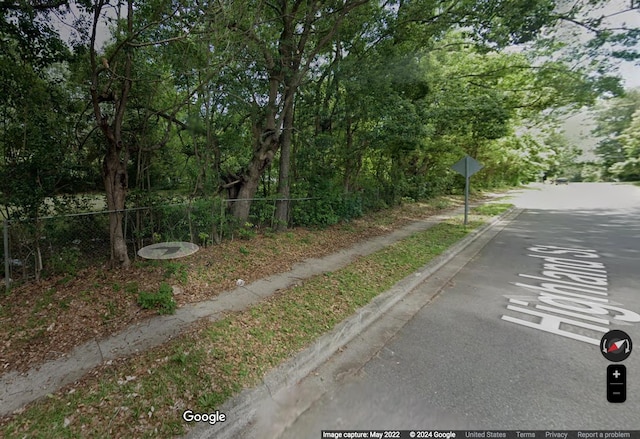 view of street featuring sidewalks