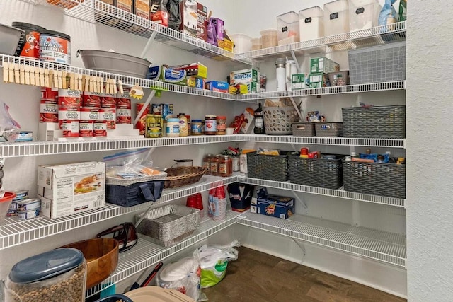 view of pantry