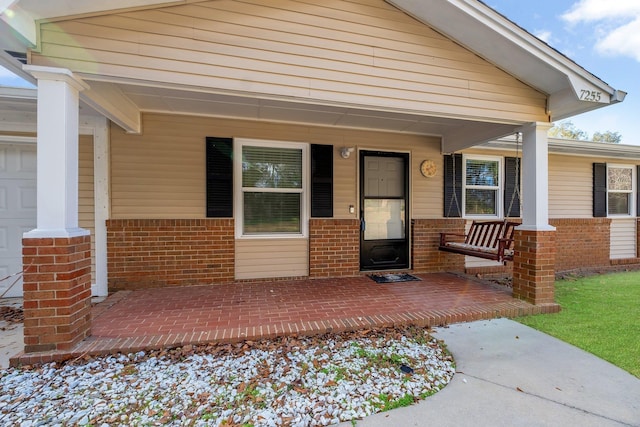 view of front of home with a porch