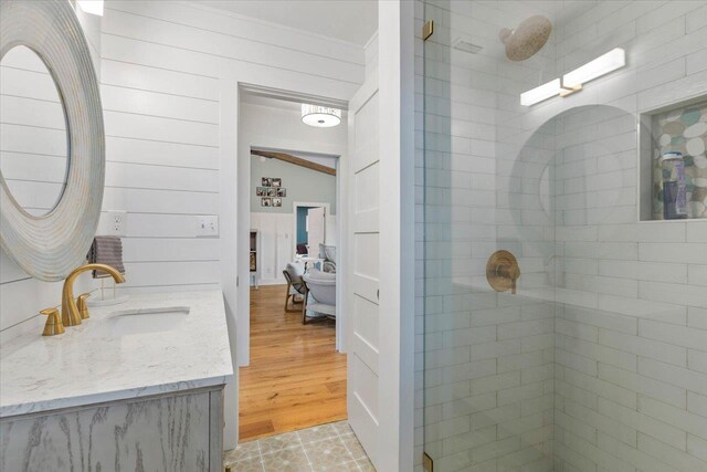 60 Southside Dr, Shell Point, FL 32327 - bathroom with a shower stall and vanity