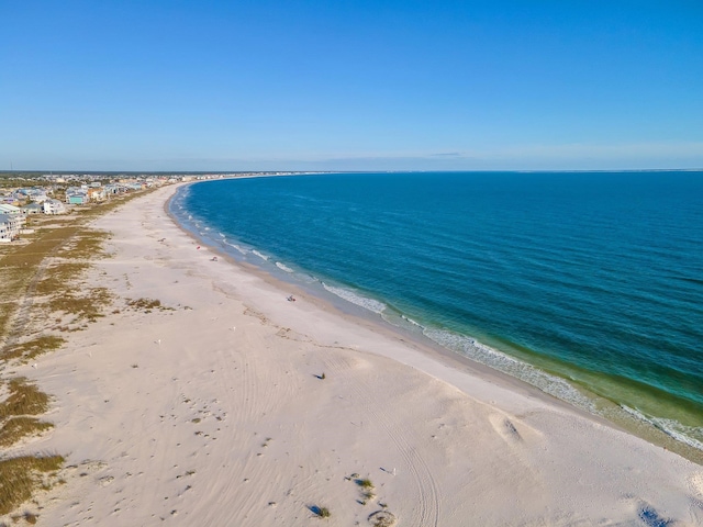 property view of water with a view of the beach