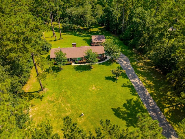1178 Robin Kay Rd, Tallahassee, FL 32312 - aerial view of property and surrounding area featuring a heavily wooded area