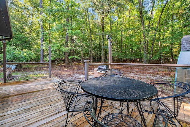 3200 Tallavana Trl, Havana, FL 32333 - wooden terrace featuring outdoor dining space
