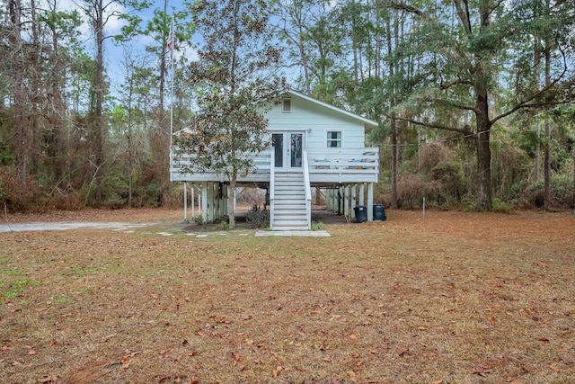 view of rear view of property