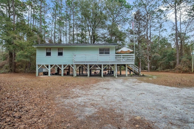 view of front of home