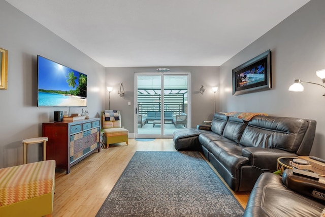 300 S Duval St # 508, Tallahassee, FL 32301 - living room with light wood-style floors