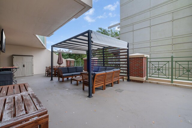 300 S Duval St # 508, Tallahassee, FL 32301 - view of patio featuring an outdoor hangout area