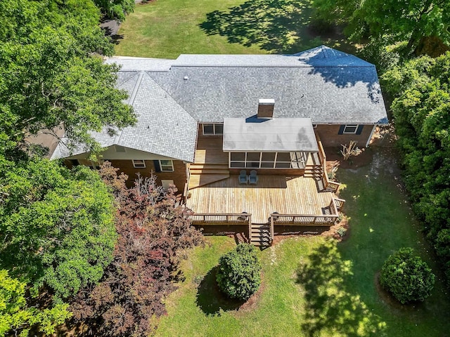 3024 S Shamrock, Tallahassee, FL 32309 - bird's eye view featuring a water view