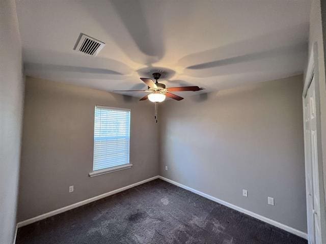 4783 Cypress Brooke Way Unit 4783 & 4787, Tallahassee, FL 32311 - spare room featuring a ceiling fan and dark carpet