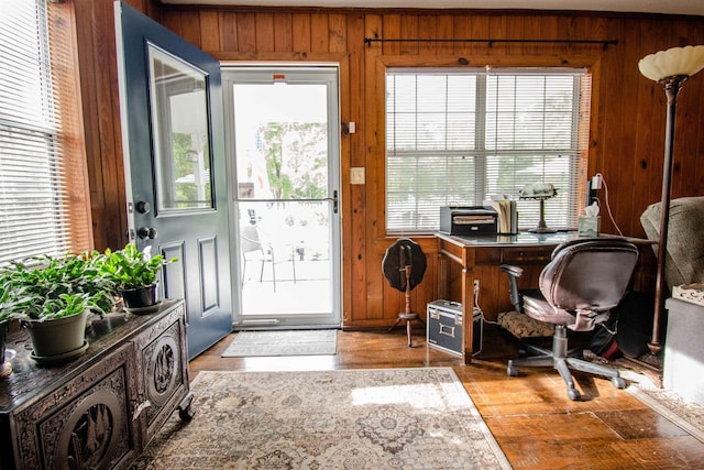 319 Gaile Ave, Tallahassee, FL 32305 - interior space featuring wood walls and wood finished floors