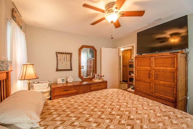 319 Gaile Ave, Tallahassee, FL 32305 - bedroom with a ceiling fan and visible vents