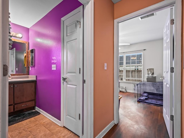 bathroom with vanity